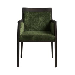 Wood Chair with High Armrests and Back - Boheme
