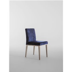 Restaurant Chair in Wood and Velvet - Casta