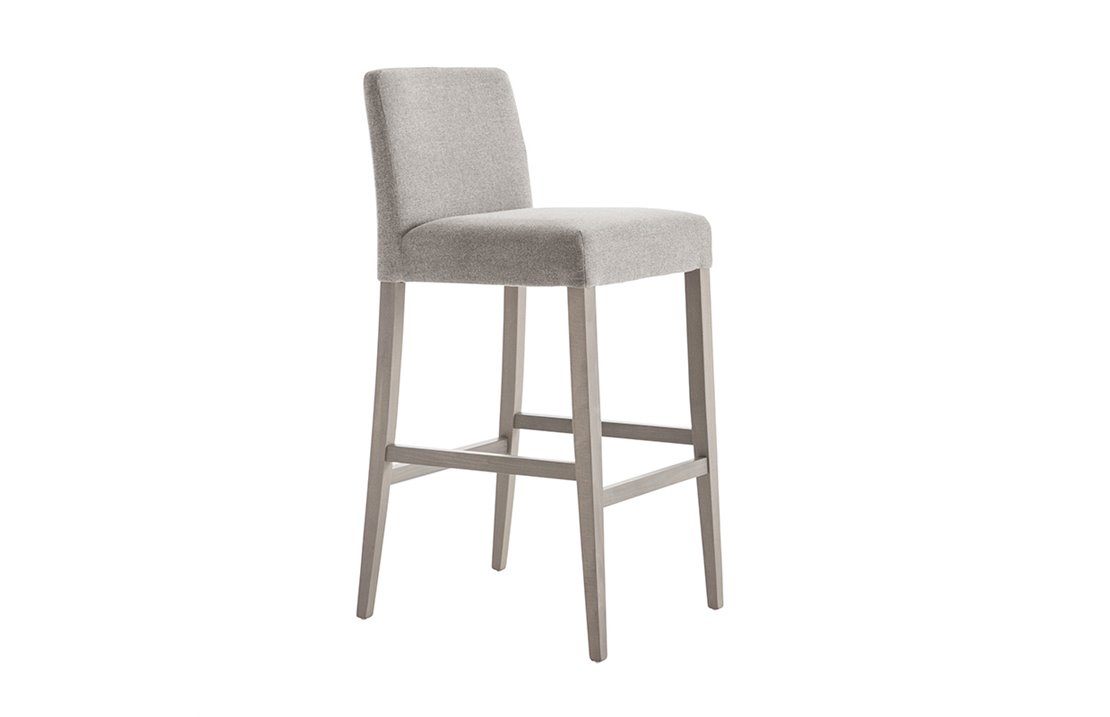 Fixed High Stool with Cushion Seat - Miss
