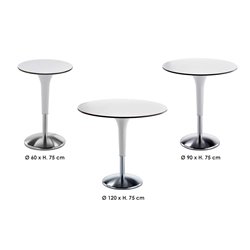 Bar Table with Steel Base - Zanziplano