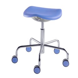 Colorful Stool on Wheels - Welcome