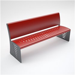 Painted-Steel Bench - Piuma
