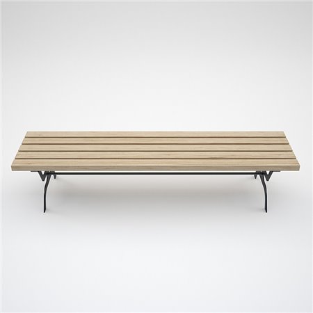 Steel and Woodden Bench - Retro