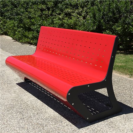Colored Steel Bench - Space