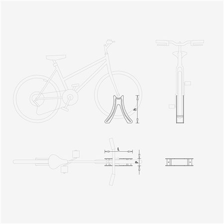 Outdoor bicycle carrier - Annette