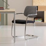 Visitor chairs with sledge base